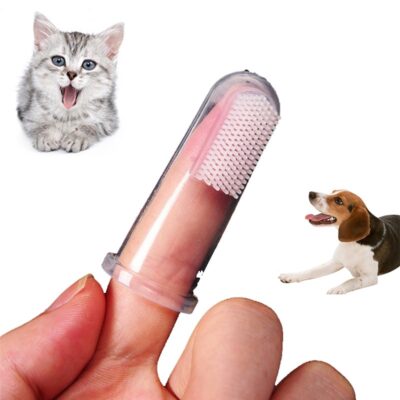 2pcs Dog Cat Finger Toothbrush