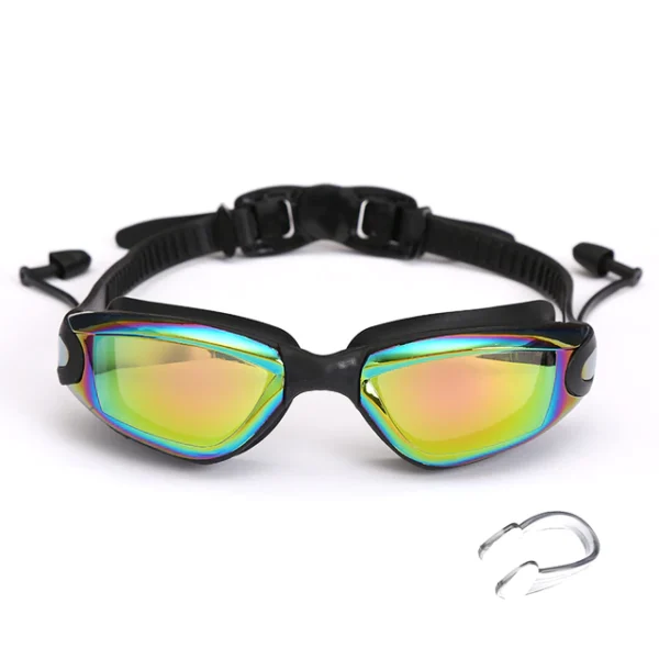 Swimming Goggles with Earplugs Nose Clip - Image 3