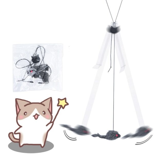 Cat Toy Hanging Dummy Mouse - Image 6