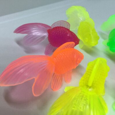 10pcs Colorful Kids Soft Rubber Goldfish